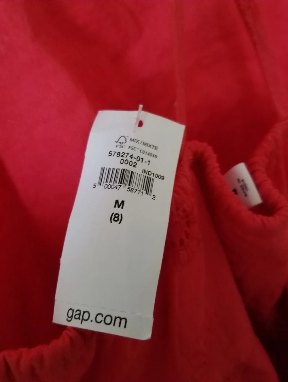 New Gap kids Girls Eyelet Dress 8